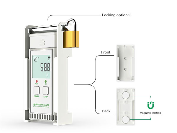 مسجل بيانات درجة الحرارة والرطوبة متعدد الاستخدامات عبر طريقة اتصالات -- Atlas Pro-TH