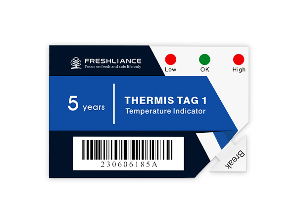 Thermis Tag 1 مؤشر درجة الحرارة والوقت