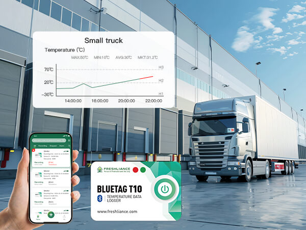 BlueTag T10 مسجل بيانات درجة الحرارة عبر البلوتوث