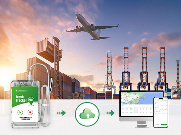 لمراقبة درجة الحرارة والموقع الجغرافي Fresh Tracker 10E 4G مسجل بيانات