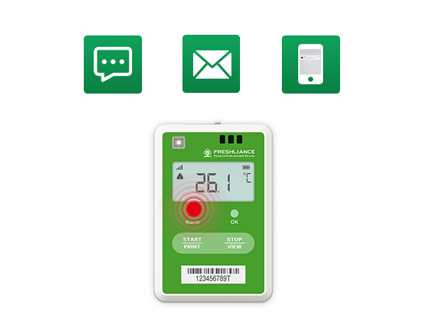 مُسجل بيانات Fresh Tracker 20 فائق الصغر يعمل بتقنية G4 في الوقت الفعلي مخصص للنقل الطبي خاصةً مع الصناديق المعزولة حرارياً وغيرها.